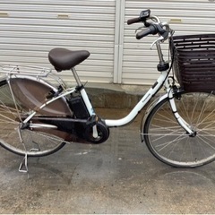 417 パナソニック最新機種電動アシスト自転車vivi26インチホワイトボディー