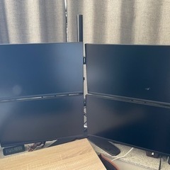 DELL  PCモニター4面&アームスタンドの画像