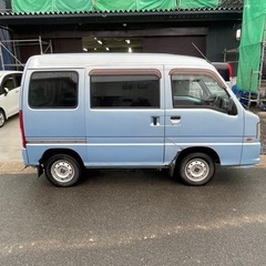 総額16.5万円★車内広々フラット★低走行★Tベル交換歴あり★平成18年式 スバル サンバーバントランスポーター(TV1)7.5万キロ 車検令和８年６月 ブルーの画像