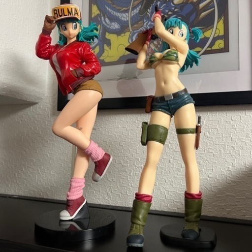 ドラゴンボール　ブルマ　GLITTER&GLAMOURS のフィギュア　2点　青髪