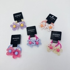 新品 ヘアゴム ヘアアクセサリー フラワー お花 パステルカラー...