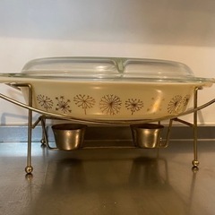 耐熱皿　温め台付きの画像