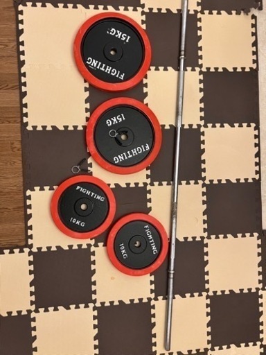 バーベルセット！ ベンチプレスやデッドリフト、スクワットに！