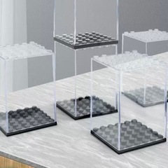 LEGO用 ディスプレイ ケース BOX ミニフィグ コレクション 互換　3個セットの画像