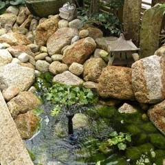 川の流れる小さな庭をお願いします  15