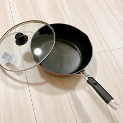 【取引完了】フライパン　26cm　ブラウン　の画像