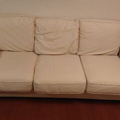 アイボリー、布製