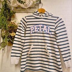140㌢　Navy　borderパーカー★の画像