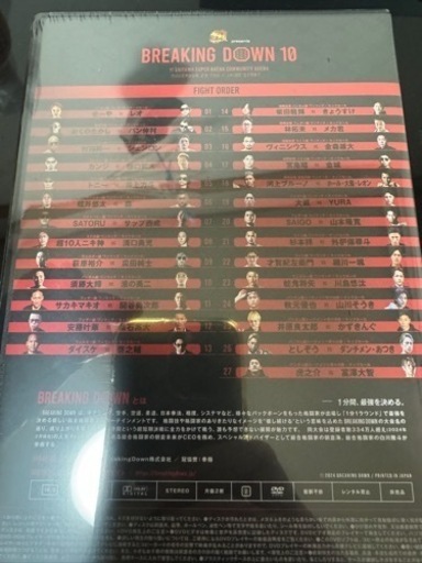 非売品　
BREAKING DOWN10 DVD