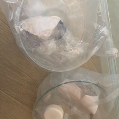 グラスハーモニー45 ハムスターケージ2台セット　美品の画像