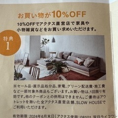 ACTUS優待券お譲りします。