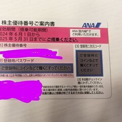 ANA株主優待券