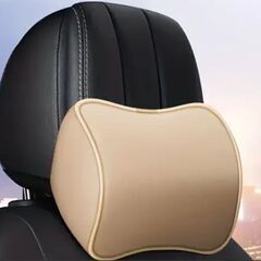 ★手渡し限定★【ほぼ新品】車用 首周りのヘッドレスト2個（ベージュ色）