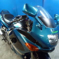KAWASAKI ZZ-R400-2 黒/緑 格安提供車 エンジン始動動画 半額配送キャンペーン 期間限定車体本体価格 エンジン始動確認済み 横浜 P-Yardの画像