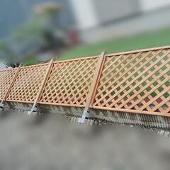 【一度組立のみ】ラティスフェンスセット　90cm✕120cm