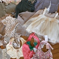 【女の子50点セット】H&M、GAP等　70〜80サイズの画像