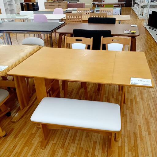 ★ジモティ割あり★ 　ダイニングテーブルセット　ベンチ+椅子２脚　クリーニング済　YJ2865