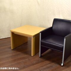 ≪yt1400ジ≫ KOKUYO/コクヨ 応接サイドテーブル ナチュラル MTB-01C-W311 GAISS/ガイス ミーティングテーブル オフィス家具 現状品 60427-02の画像