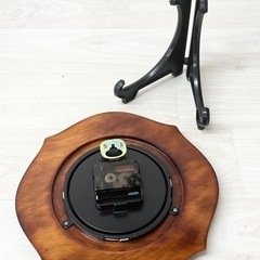 【中古品】MYMT.CO クオーツ 置き時計 昭和レトロ 木製　生活家具 時計 置時計の画像