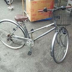 27インチ　自転車　ANTHONY　6段切替　カゴ付き　ママチャ...