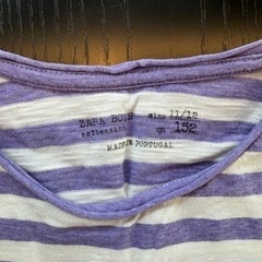 ZARA ボーダーTシャツ 152cmの画像