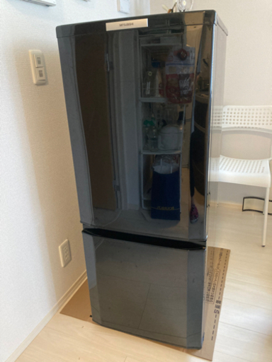 【取引可能日掲載】清掃済み⭕️冷蔵庫　三菱　黒