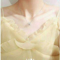 j←←←m18-7 刻印有り/ブリリアントカットパヴェアーチペンダントネックレスの画像