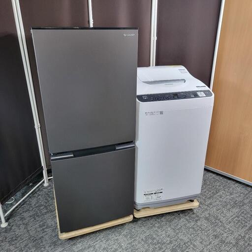 ‼️配送設置は無料‼️ヒーター乾燥機能つき✨最新2022年製✨つけかえドア対応✨SHARP 家電セット