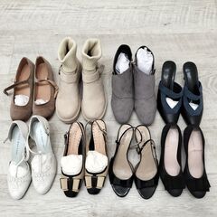  無料： 室内撮影のみ使用 靴 8足セット 23.5-24.5cm