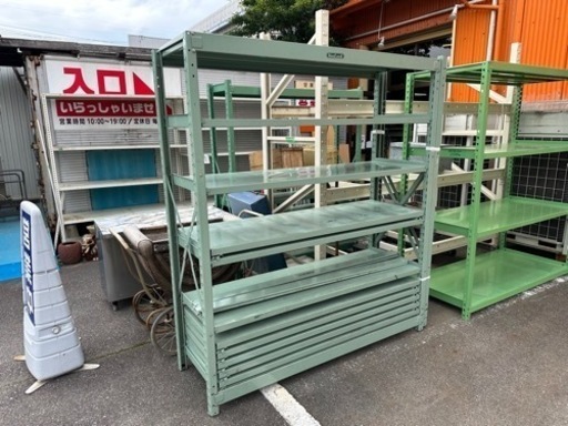 VANLACK 中量棚　2連結　幅365 奥60 高さ210cm トラスコ