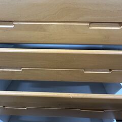 ジモティ来店特価!!　　4段チェスト　ナチュラル　　J-0625の画像