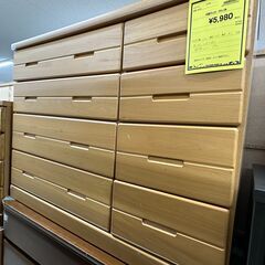 ジモティ来店特価!!　　4段チェスト　ナチュラル　　J-0625の画像