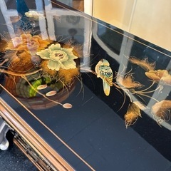 シノワズリ 花鳥図 チェスト キャビネット 収納 おしゃれ インテリアの画像