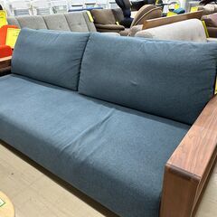 ジモティ来店特価!!　　3人がけソファー　ネイビー　　J-0629