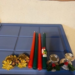 クリスマスキャンドルセットの画像