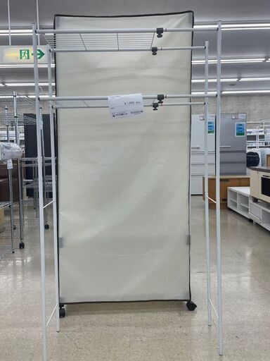 ★ジモティ割あり★  ランドリーラック 白 H149.5×D28×W81 クリーニング済み TJ6453