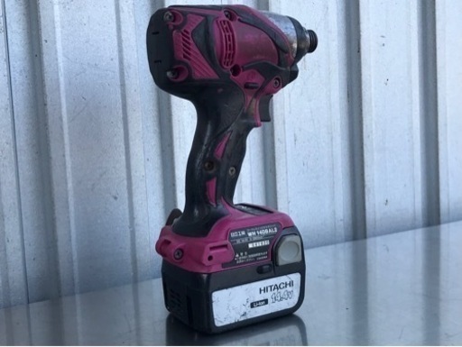 E407◇日立◇コードレスインパクトドライバ◇バッテリー付◇14.4V◇WH14DBAL2