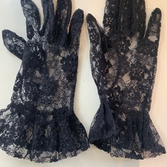 黒レース手袋