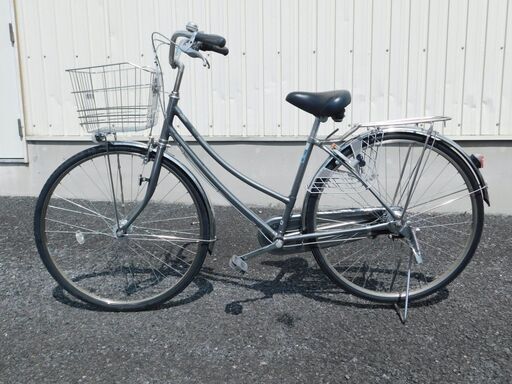 中古自転車多数販売中! ご来店ください! 早い者勝ち!　シティサイクル ブリヂストン 27インチ シルバー 内装3段変速 オートライト