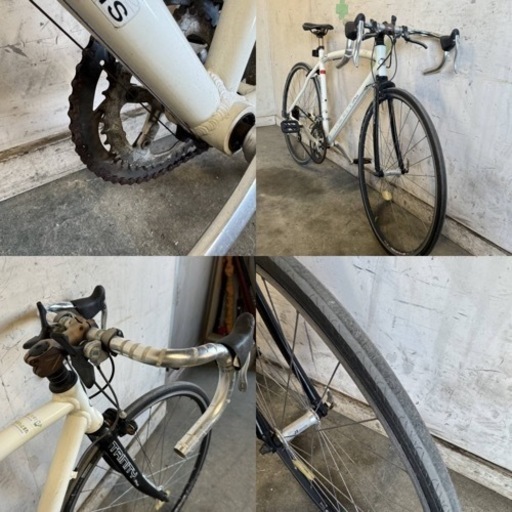 485(B)□岐阜発　△ TRINITY plus / ロードバイク / 2×7段変速 / 走行確認 / シートポストの固定金具欠品 / 防犯有り / 現状品　R6.5/15□