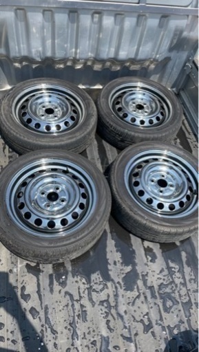 15インチ、メッキホイール、タイヤ