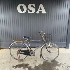 490★岐阜発　昭和レトロ/自転車/運搬自転車△ヨコタ△26イン...