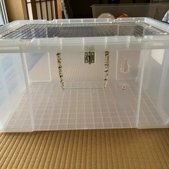 ハムスター用衣装ケース製手作りケージ 