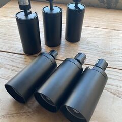 スポットライト KOIZUMI コイズミ LED照明 6個 AS43966L 黒 中古の画像