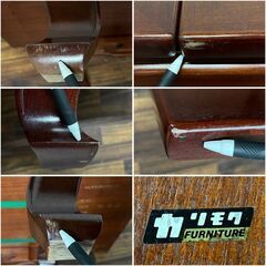 🔷🔶🔷WY11/75 カリモク karimoku 伸長式座卓 座敷机 ローテーブル オールドカリモク センター 和家具 希少 幅105～165cm ★直接引き取り歓迎■🔷🔶🔷の画像