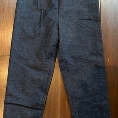 ユニクロ キッズ 薄手ストレッチデニム 7分丈 レギンス L