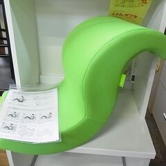 開店セール中につき、通常特価3,278円より半額の1,639円!　ショップジャパン　座ってゆらゆら腹筋　ゆらころん　グリーン　エクササイズ　ストレッチの画像