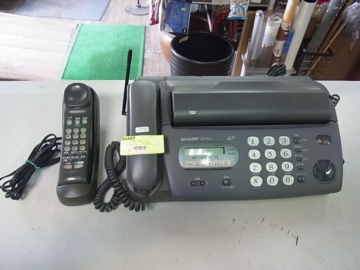 SHARP　シャープ　ファクシミリ　コードレス電話機　ハンドコピー　UX-T8CL　FAX　感熱紙　子機充電池欠品