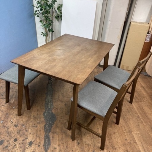 S754 ⭐ ダイニング4点セット ベンチタイプ 幅120cm USED ⭐ クリーニング済