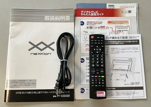 【RKGTV-69】特価！nexxion/32型液晶テレビ/FT-C3222B/中古品/2019年製